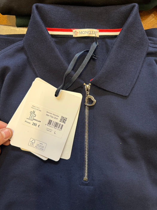 Moncler Half Zip Polo Shirt