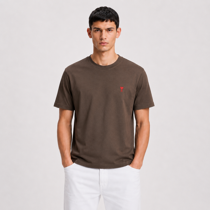 Ami De Coeur Cotton Red T-shirt