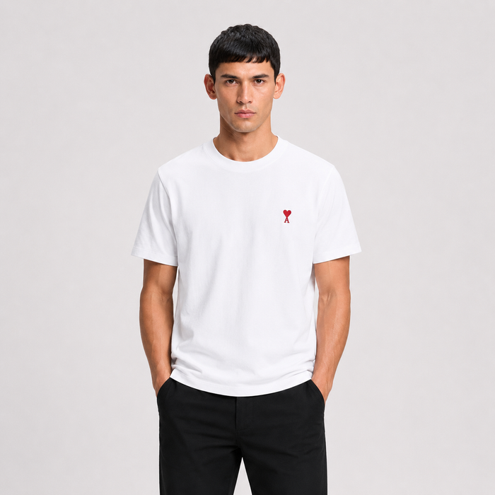 Ami De Coeur Cotton Red T-shirt