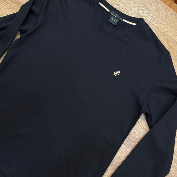 BOSS Logo-Patch Crew-Neck Sweatshirt