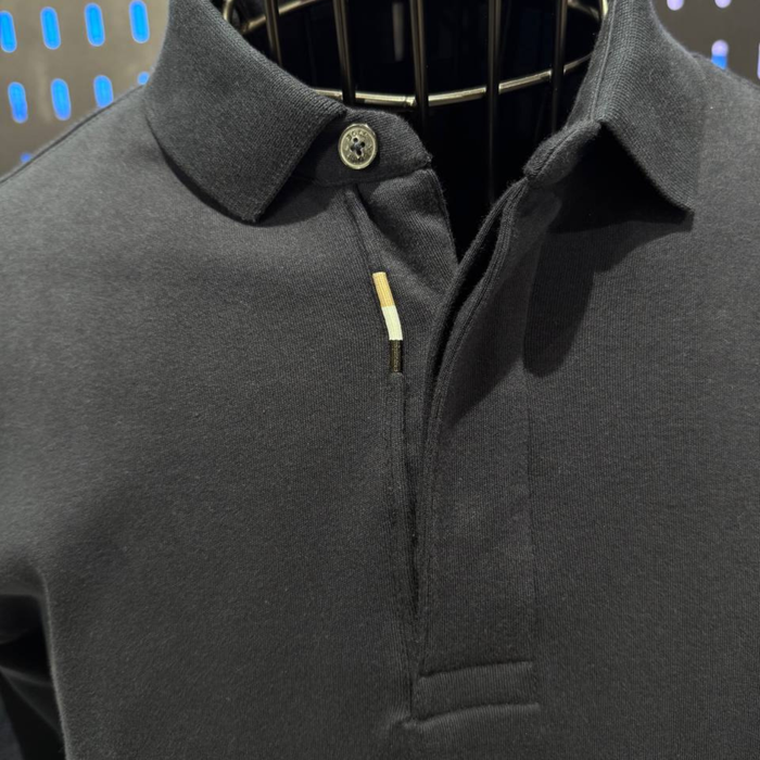 BOSS "BB" Long-Sleeve Polo Shirt