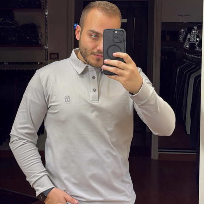 BRUNELLO CUCINELLI Embroidered Cotton Polo Shirt