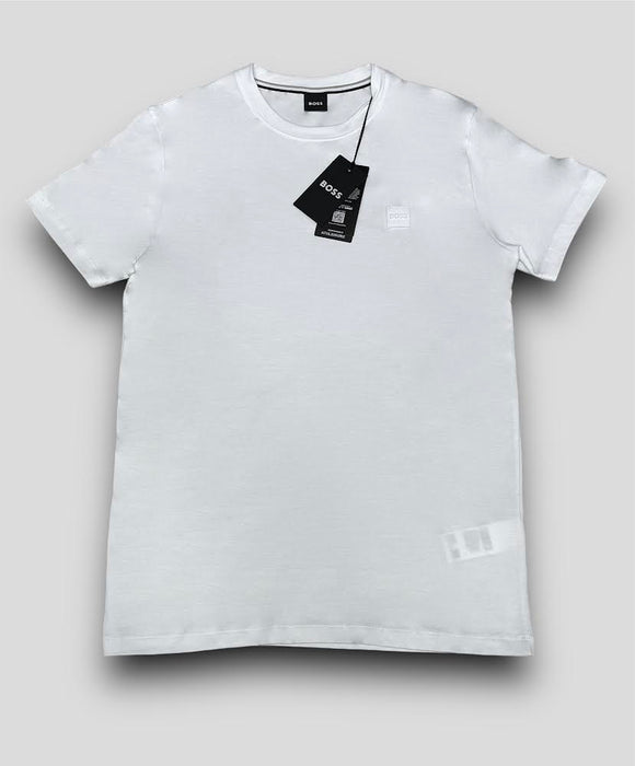 BOSS Cotton T-Shirt with Logo Patch