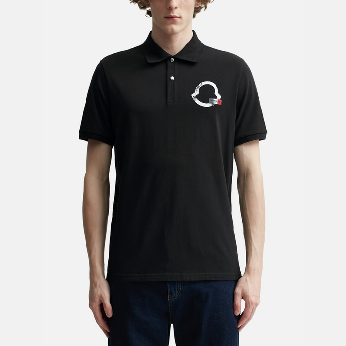 Moncler Flag Logo Polo Shirt