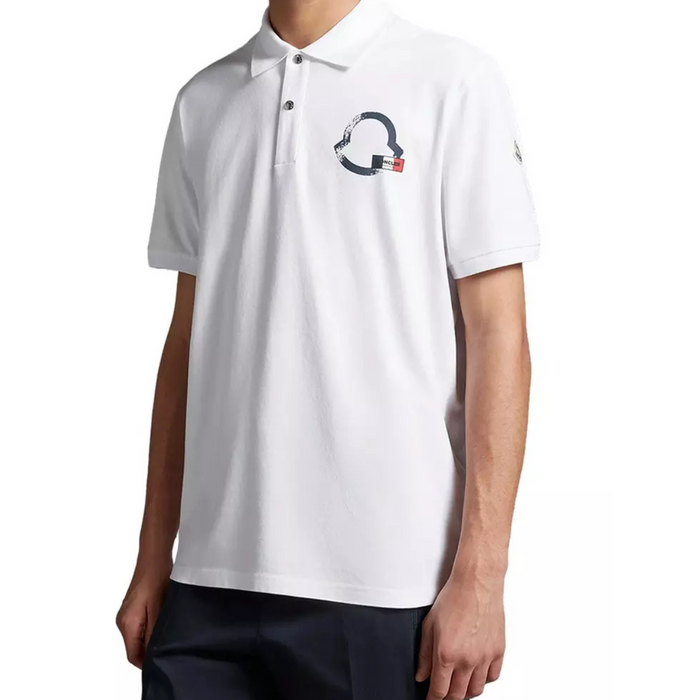 Moncler Flag Logo Polo Shirt