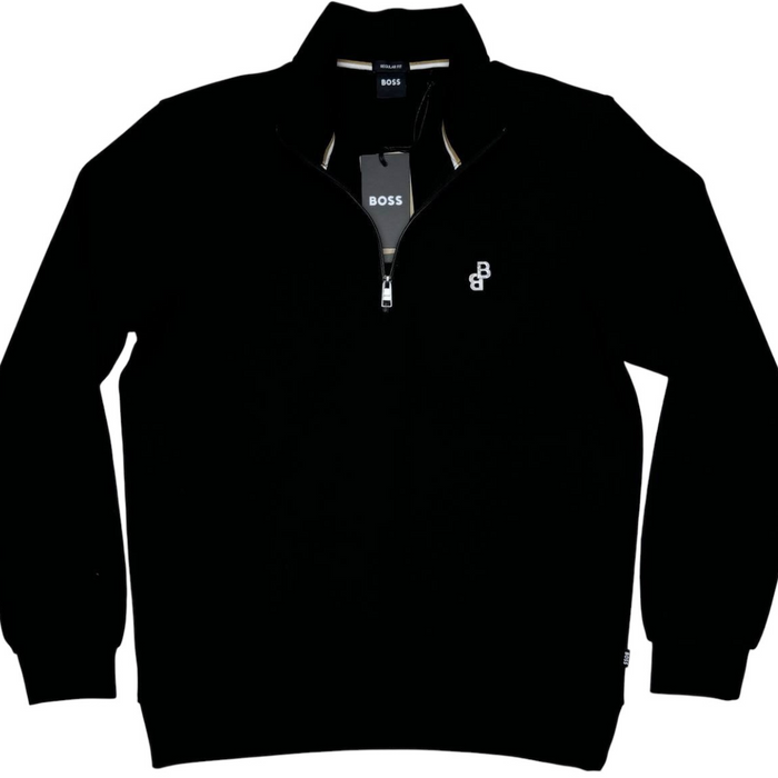 Boss Double "B" Zip Black Polo