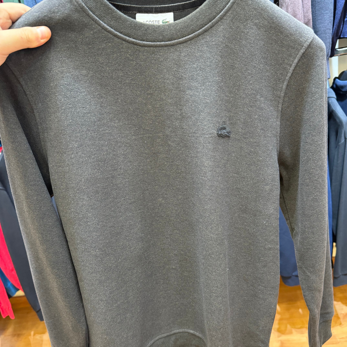 Lacoste Grey Crew Neck Pullover Sweater