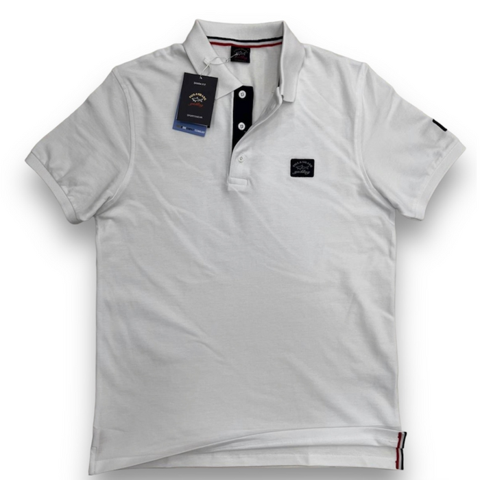 Paul&Shark White Cotton PIQUÉ Polo Shirt