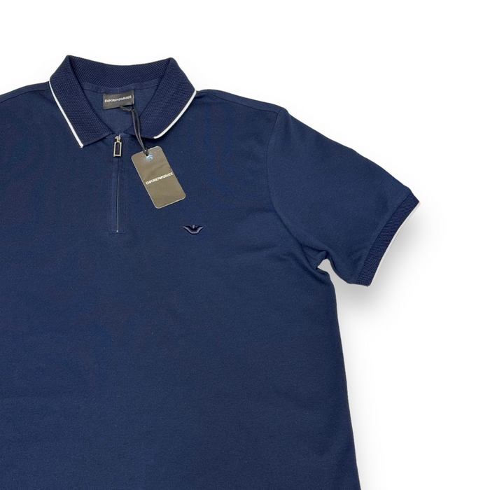 Armani Half Zip Polo Shirt