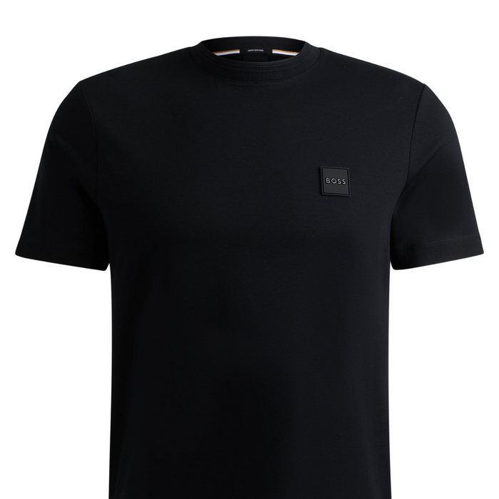 BOSS Cotton T-Shirt with Logo Patch