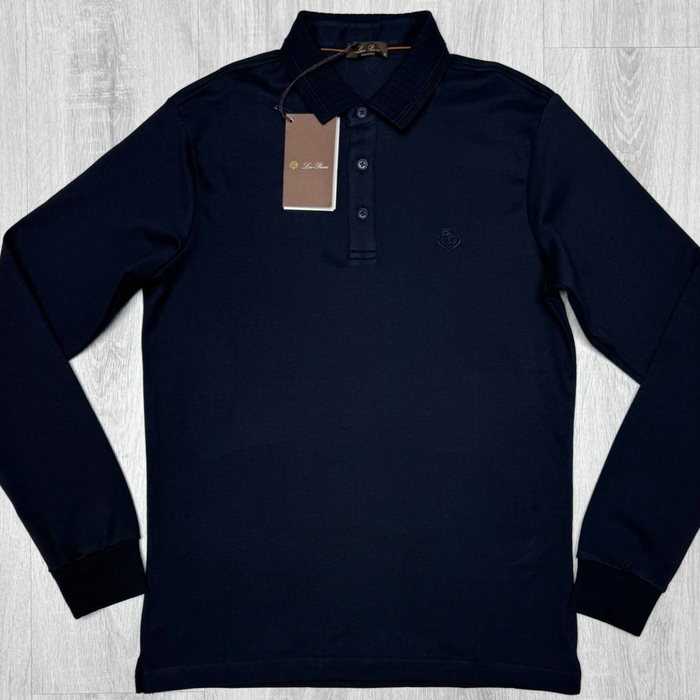 Loro Piana Navy Blue Polo