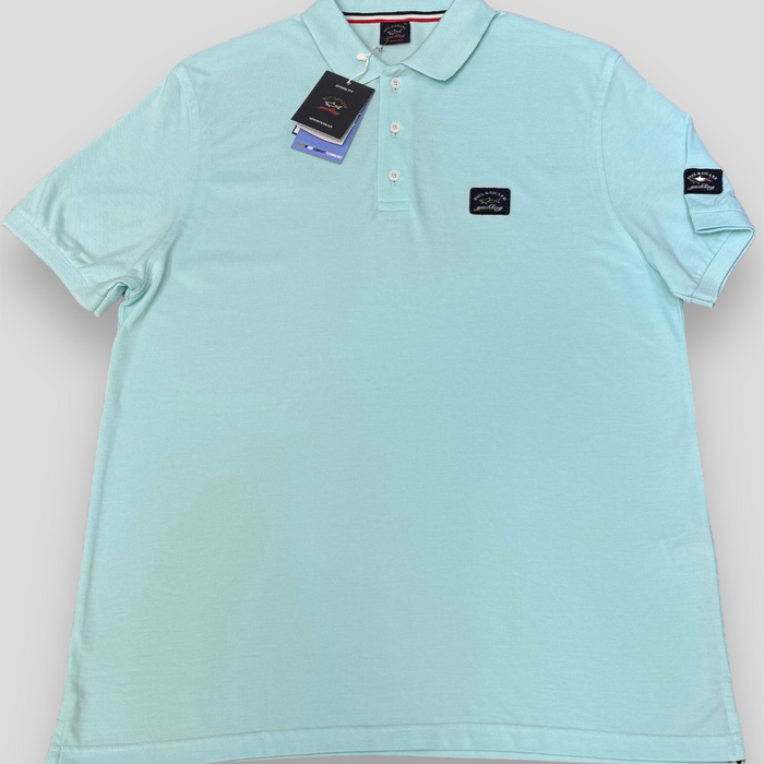 Paul&Shark Sky Blue Cotton PIQUÉ Polo Shirt