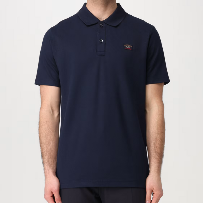 Paul&Shark Navy Blue Cotton Polo Shirt