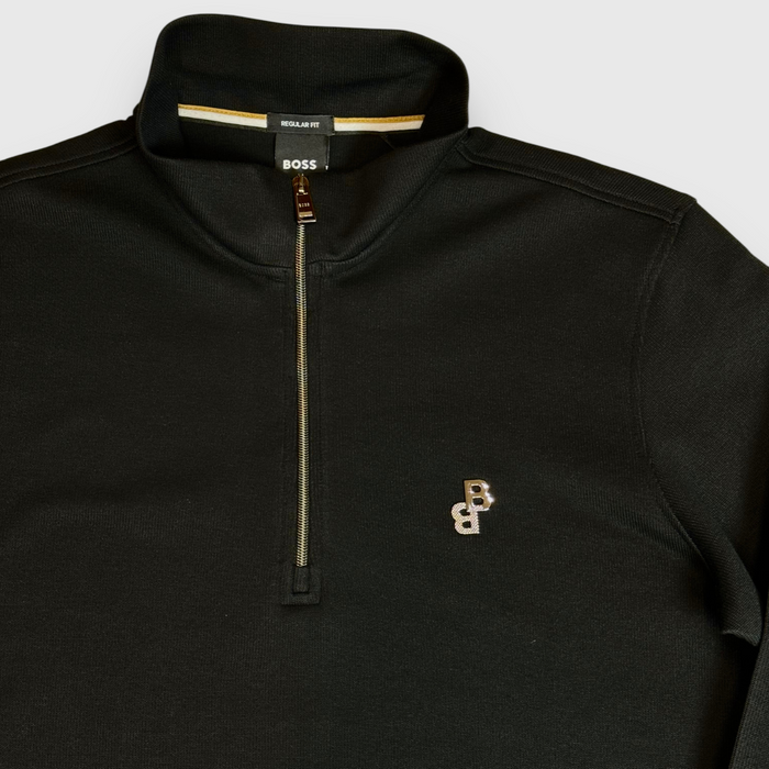 Boss Double "B" Zip Black Polo