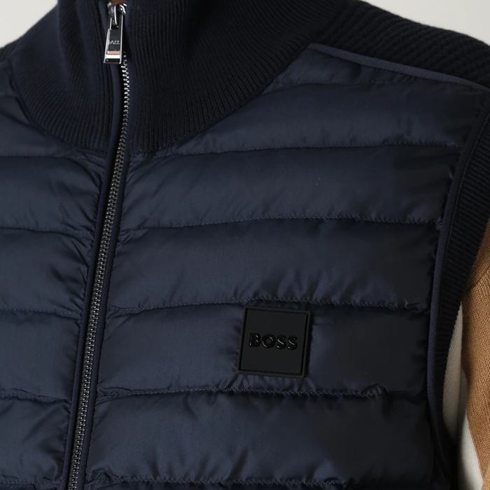 BOSS Logo-Patch Quilted Gilet