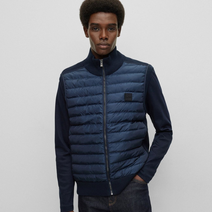 BOSS Logo-Patch Quilted Gilet
