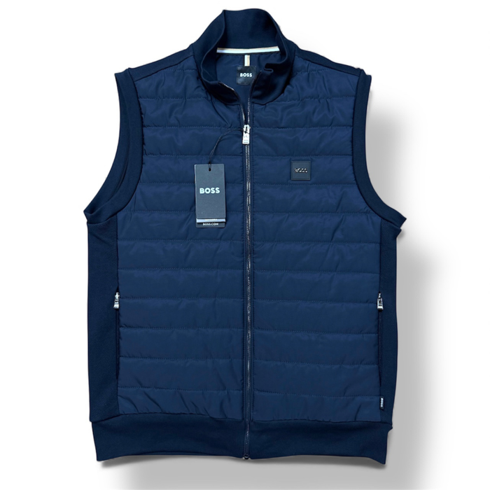BOSS Logo-Patch Quilted Gilet
