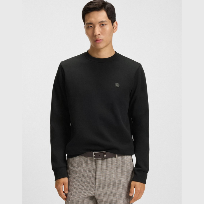 BOSS Cotton-Blend Sweatshirt With Double B Monogram