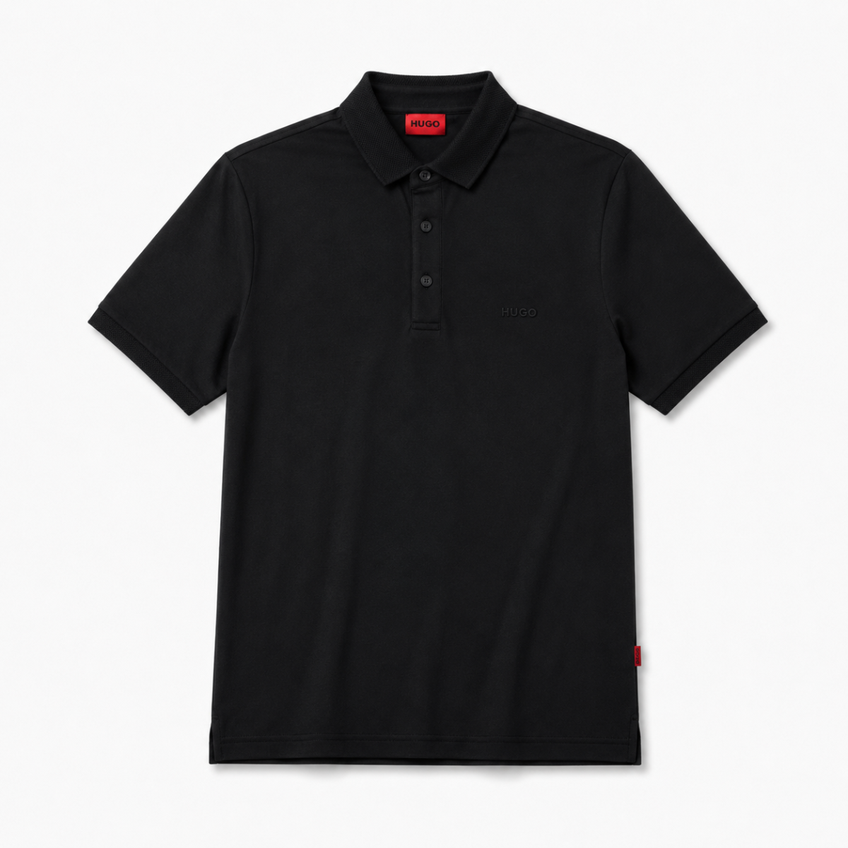 HUGO Cotton Polo-Shirt with logo appliqué