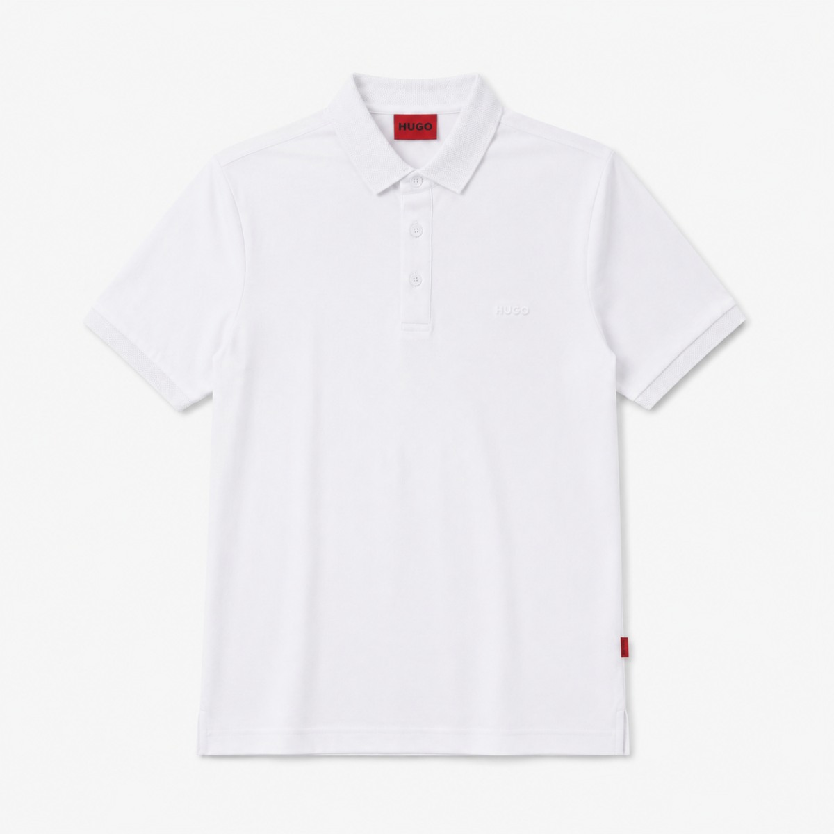 HUGO Cotton Polo-Shirt with logo appliqué