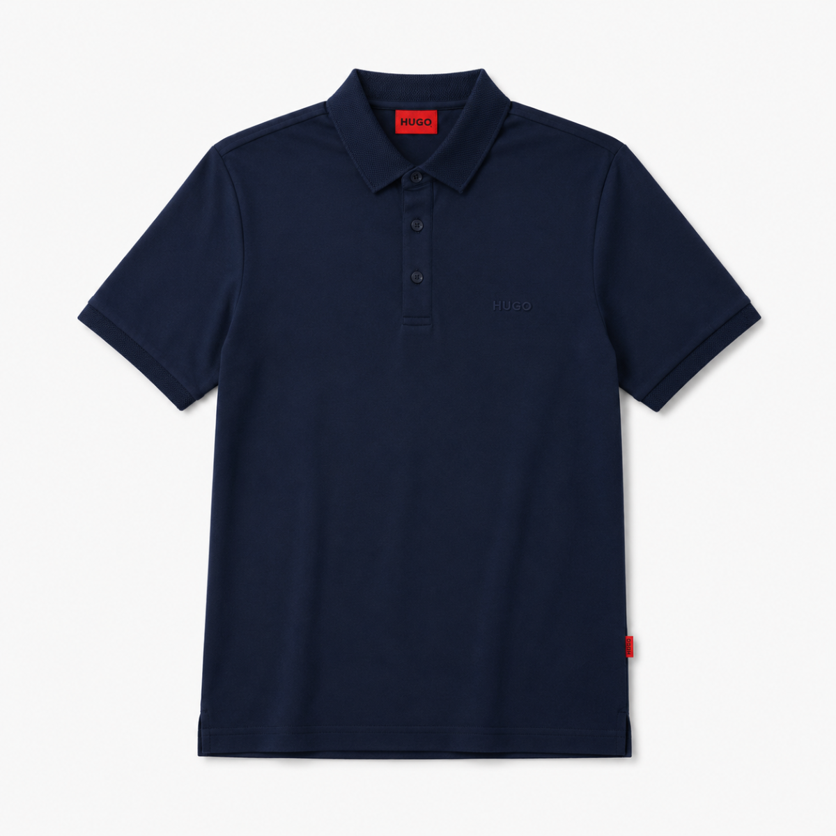 HUGO Cotton Polo-Shirt with logo appliqué