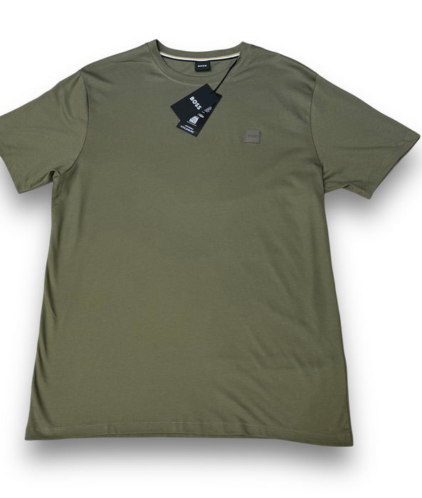 BOSS Cotton T-Shirt with Logo Patch