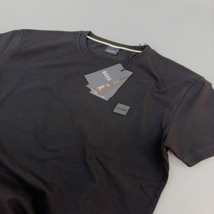 BOSS Cotton T-Shirt with Logo Patch