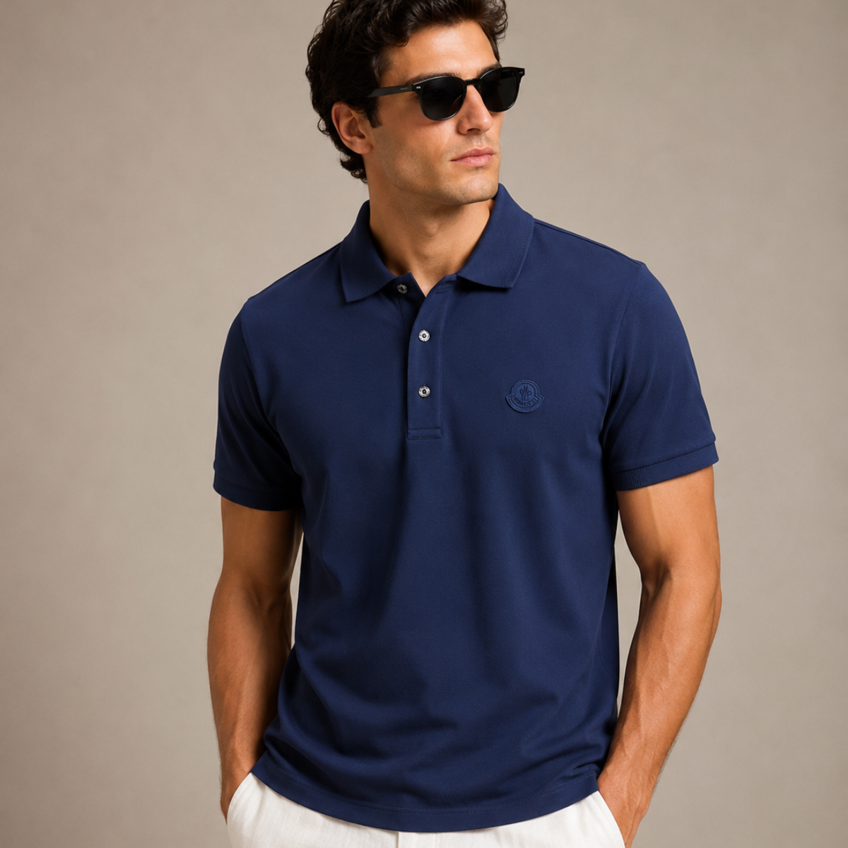 Moncler Extra-Fine Lightweight Cotton Polo