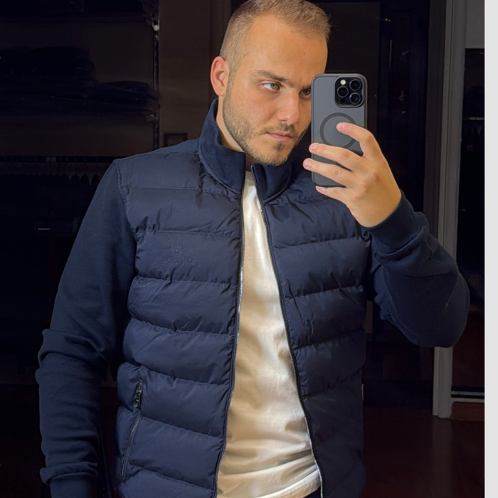 Loro Piana Wool-trimmed down jacket