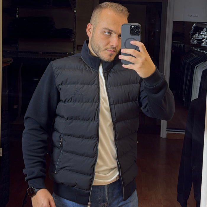 Loro Piana Wool-trimmed down jacket